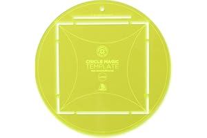 MISSOURI STAR QUILT CO. Missouri Star Quilt Circle Template, 10” | Round Acrylic Circle Ruler for Layer Cake Fabric and Precut Quilting Squares | Essential Quilt Supplies for Cutting Patterns and Sewing