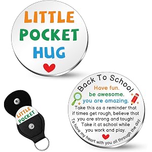 Back to School Supplies for Boys Girls Little Pocket Hug Token | First Day of School Gifts Back to School Stuff for Teens Son