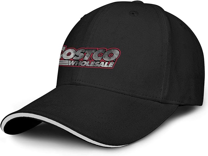 Men CostcoWholesaleDistressedBlackSaleItemsLogo Sandwich Hats