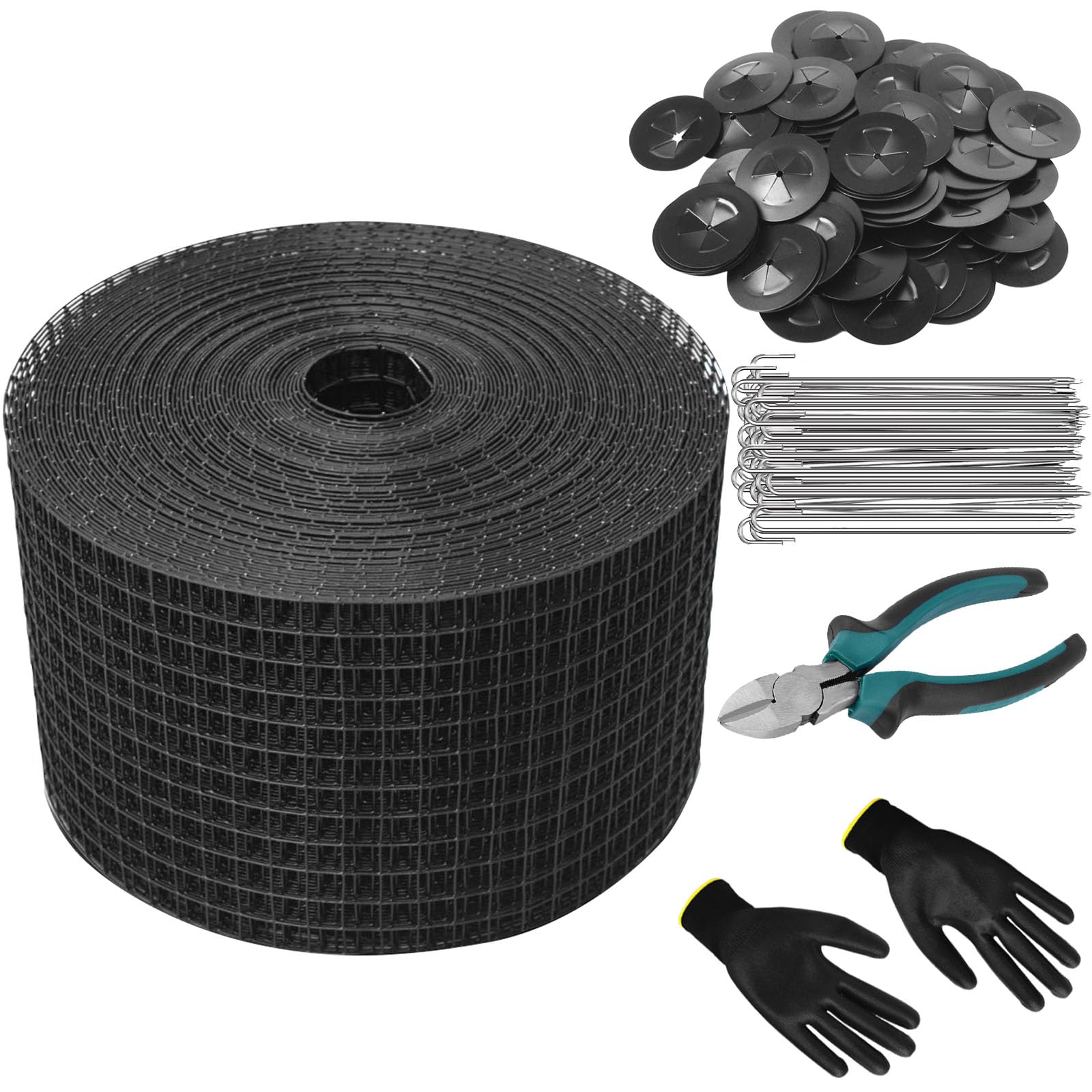 Photo 1 of FUTRPOW Solar Panel Bird Guard,6in x 50ft Critter Guard for Solar Panels,Pigeon Solar Mesh with 30pcs Clips,Heavy Duty Galvanized Critter Guard,Solar Panel Bird Wire with Cutting Plier,Gloves