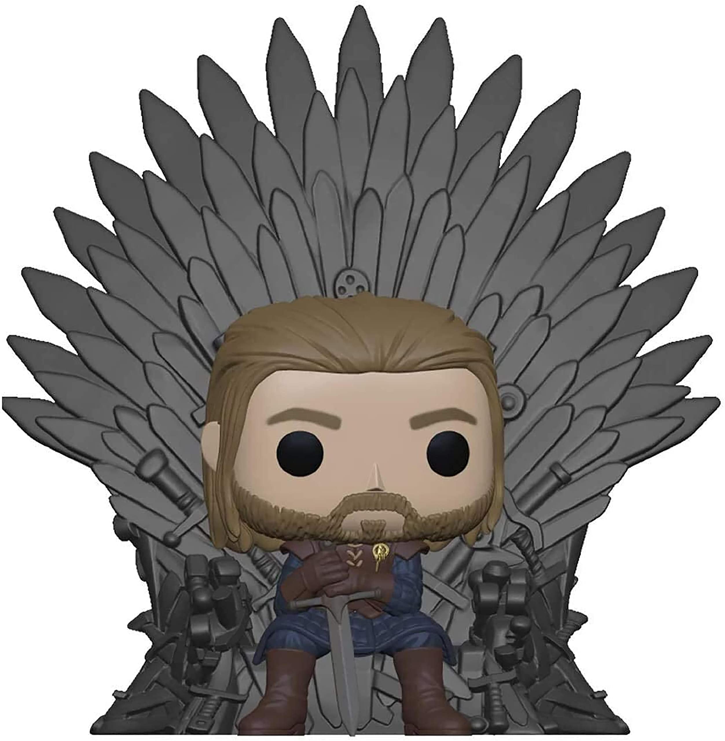 Funko POP! Deluxe: GOT - Ned Stark on Throne - Game Of Thrones - Collectable Vinyl Figure - Gift Idea - Official Merchandise - Toys for Kids & Adults - TV Fans - Model Figure for Collectors