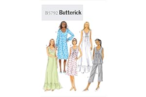 Butterick Patterns B5792ZZ0 Misses' Top Sewing Pattern, Gown and Pants, Size ZZ (LRG-XLG-XXL)