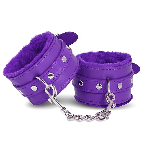 Rbenxia Adjustable Handcuffs Ankle Bracelets SM Adult Plush PU Leather  Bondage Fetish Handcuffs Kit Cuff Restraint Set Sex Toy, Handcuff  Restraints Adult Sex Toys Purple in Dubai - UAE