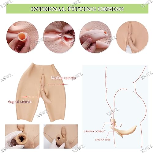 XSWL Silikon-Bodysuit Mit Brust - Ganzkörper Silikonanzug Für Crossdresser & Transgender