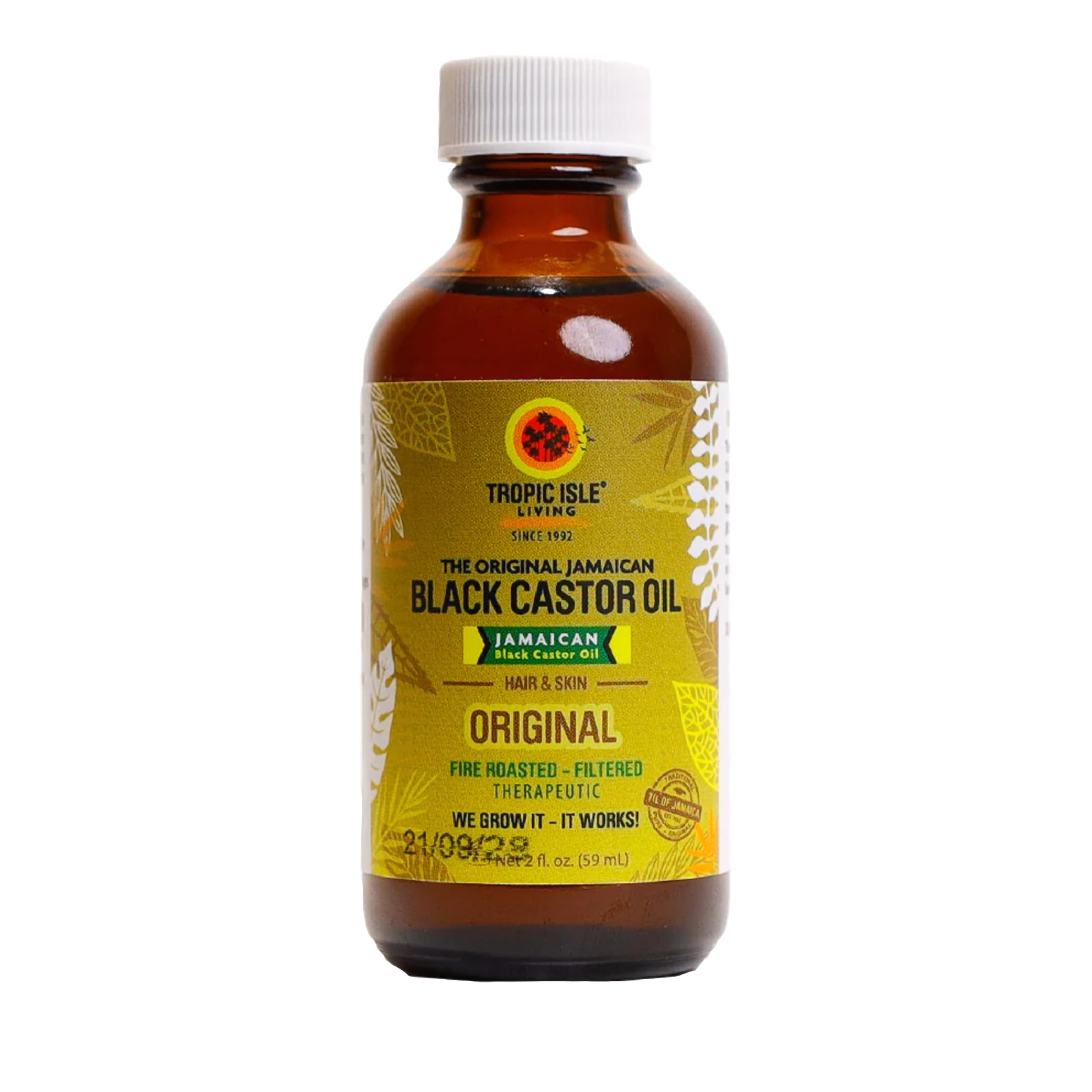 Tropic Isle Living Jamaican Black Castor Oil | Rich in Vitamin E, Omega Fatty Acids & Minerals | For Hair Growth Oil, Skin Conditioning, Eyebrows & Eyelashes, Scalp and Nail Care