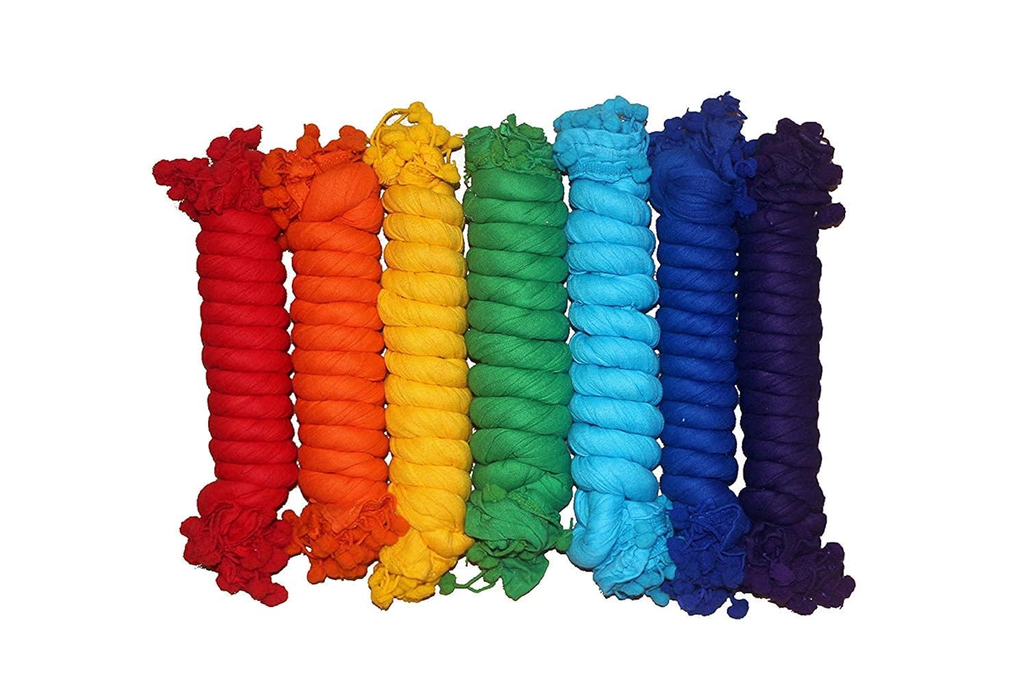 kalpit creations women's solid plain cotton dupattas multi colour [pack of 7]