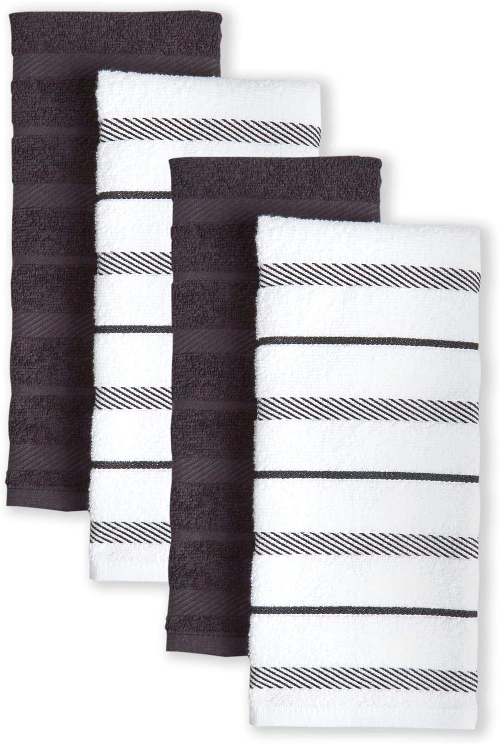 KitchenAid Kitchen Towel Set, Cotton, Black, Set of 4 Amazon.co.uk