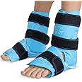 Relief Expert Ankle Foot Ice Pack Wrap, Reusable Gel Cold Pack with Cold Compress Therapy for Achilles Tendon, Heel Ice Pack for Soothing and Recovery - Blue (2 Packs)
