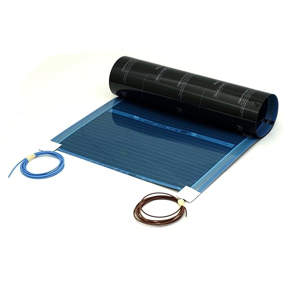 Fussbodenheizung elektrisch 0,5x2m für Laminat Parkett Echtholz Vinyl auf HDF