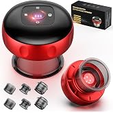 2 Pack Smart Cupping Therapy Massager with Red Light, 7-in-1 Electric Cupping Device, Dynamic Cupping Set with 12-Levels Suction &amp; Heat, Cupping Machine for Pain Relief, Muscle Soreness, Aches, Knots