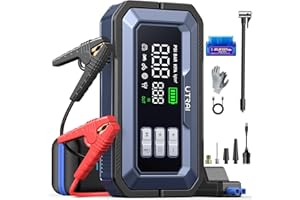 7000A 150PSI Car Battery Booster Jump Starter with Air Compressor, OBD Detection, UTRAI Car Booster Pack/Jump Starter DC160W 