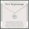 HOPE LOVE SHINE New Beginnings Gift for Women - Recovery, Healing, New Beginnings Necklace, Jewelry 16+2", 14k Gold Plated Sterling Silver