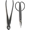 BambooMN Bonsai Basics Set - 8" Knob Cutter and 7.2" Trimming Shear - 1 Set