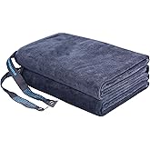 HOPESHINE Gym Towels for Men 20inch X 40inch Women Sweat Large Working Out Microfiber Sports Fast Drying Absorbent Compact Camping, Hiking, Backpacking, Yoga, Travel, Exercise 2-Pack, Grey