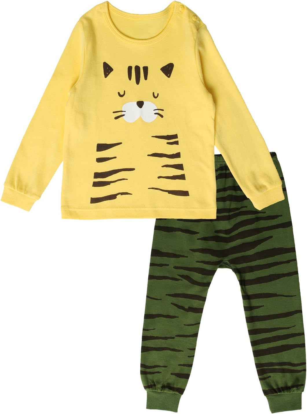 UniFriend Premium 100% Cotton Little Boys, Girls 2 Piece Pajama Set Totoro