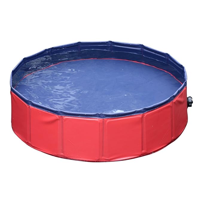 PawHut Hundebadewanne Hundepool Badewanne Swimmingpool Wasserbecken für Hunde 160 x 30 cm