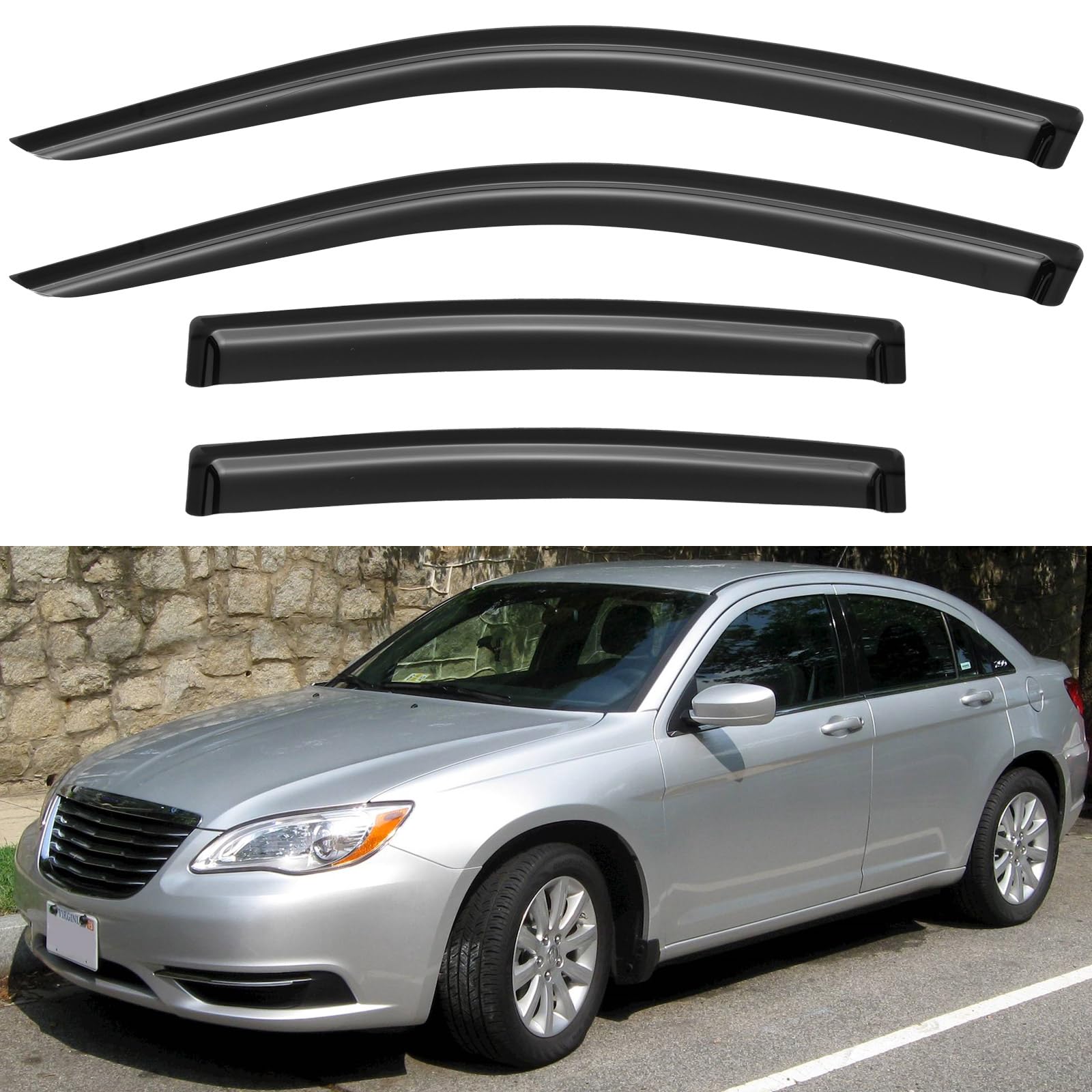 Window Visors Rain Guards for 2011 2012 2013 2014