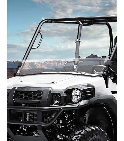 Amazon.com: XATVXUTV Front Half Windshield for Kawasaki Mule Pro