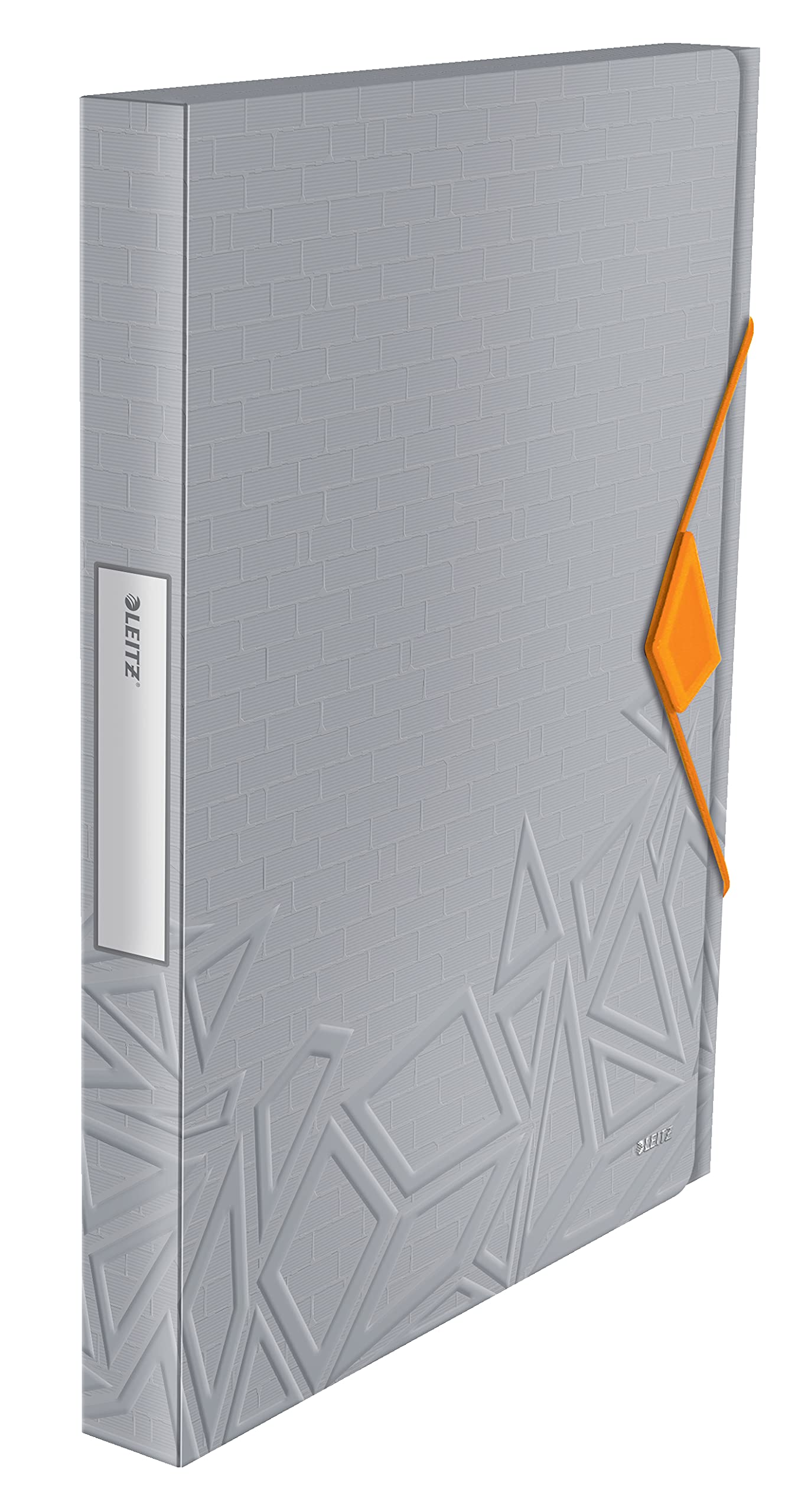 Leitz Box File, Holds up to 250 A4 Sheets, Elastic Closure, Flexible Plastic, Grey, Urban Chic Range, 39480088