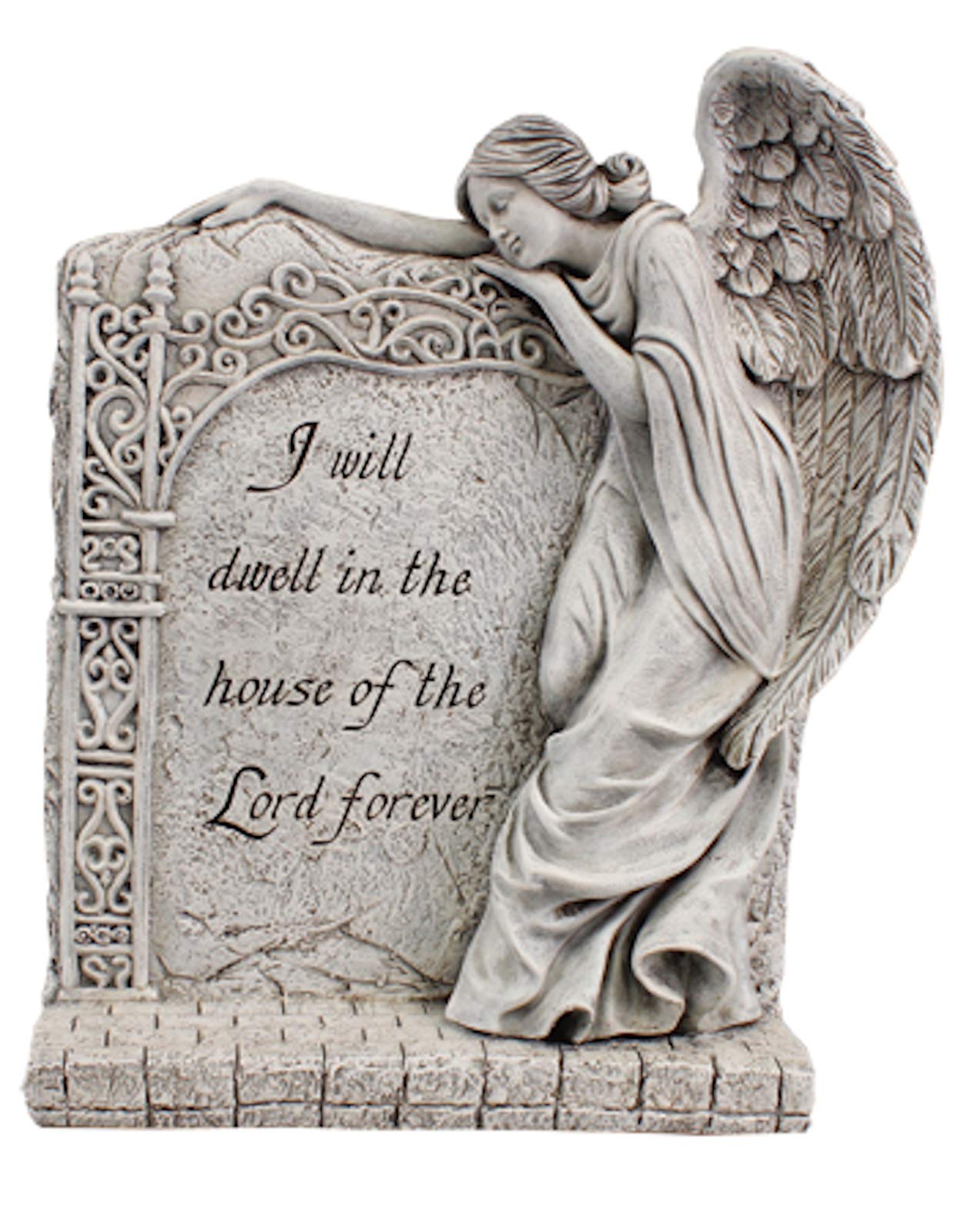 CBC Memorial 13½" Standing Angel Resin Grave Statue