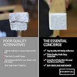 The Essential Concierge 137 Pack Furniture Pads Felt 3M Adhesive Floor view 2