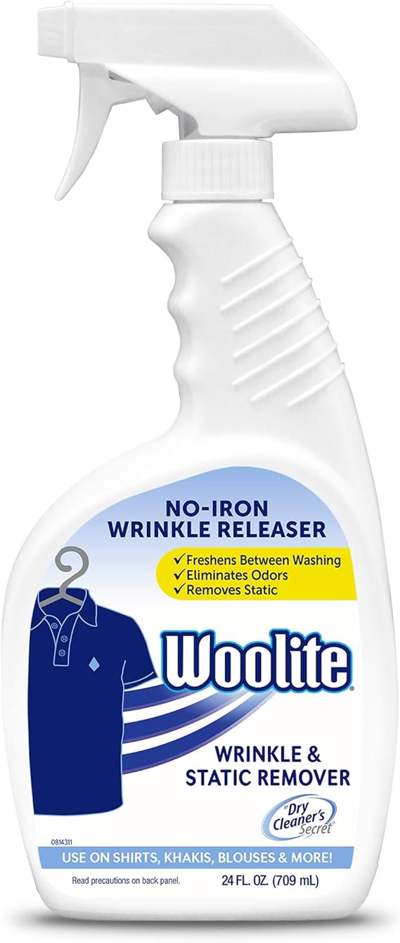 Woolite One Wrinkle Releaser and Static, Removes Odor, Fabric Refresher