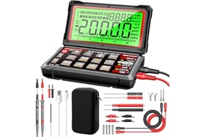 ANENG Multimeter,20000 Counts Digital Rechargeable Automotive Engine Analyzer with 300-19999RPM Tach,Dwell Angle,Duty Cycle,AC/DC Current,Voltage,Amp,Ohm,Flip LCD,Data Hold Tester for Car Diagnostics