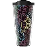 Tervis Disney Princess Endless Elegance Made in USA Double Walled Insulated Tumbler Travel Cup Keeps Drinks Cold & Hot, 24oz, Classic