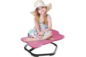 Pterying Spinning Chair for Autistic Kids, Autism Sensory Spinning Chair, Sit and Spin Toddler Spinning Seat Training Body Coordination and Balance, Upgraded Pink Elephant Shape