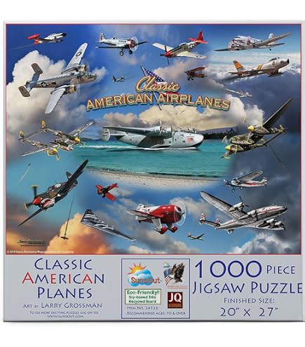 1000 Piece Aircraft Puzzle EuroGraphics History Of Aviation 1000-Piece ...