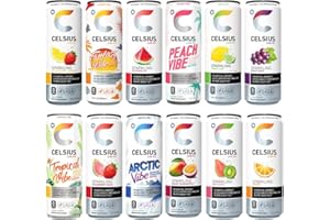 GENERIC Celsius Sparkling Energy Drink- No Sugar or Preservatives | 12 fl oz, Slim Cans - Assorted Variety Pack (12 Pack)