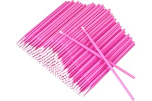300 Pcs Micro Brushes, Microswabs For Eyelash Extensions & Makeup, Lint Free Lip Micro Applicator Brush, Disposable Micro Swa