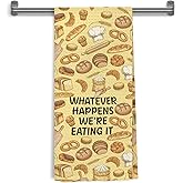 WDSFHYJK Funny Bread Kitchen Towels, Gifts for Bread Bakers, Baking Lovers Gifts Decorative Hand Tea & Dish Towels for Bakery Kitchen, 16x24 Inch