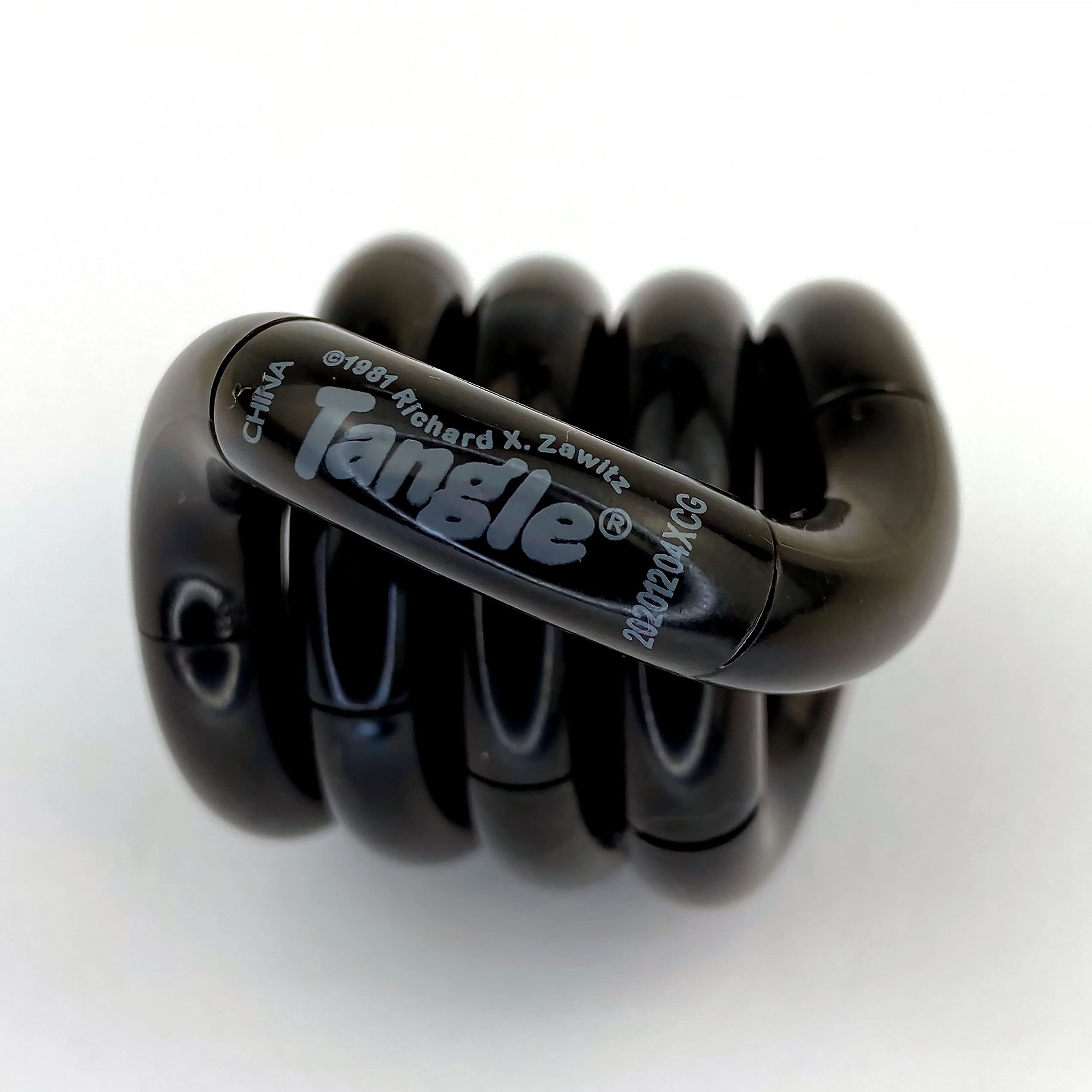 Tangle Jr. Solid Black - Genuine Tangle Fidget - Fidget Toy for Kids and Adults โ image 1