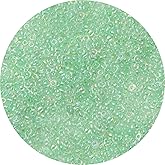 Yholin 2000pcs Bright Green Glass Seed Beads Bulk,4mm 6/0 Seed Pony Beads for Bracelets,Necklace,Jewelry Making -Waist Spacer Bead for DIY Craft Projects