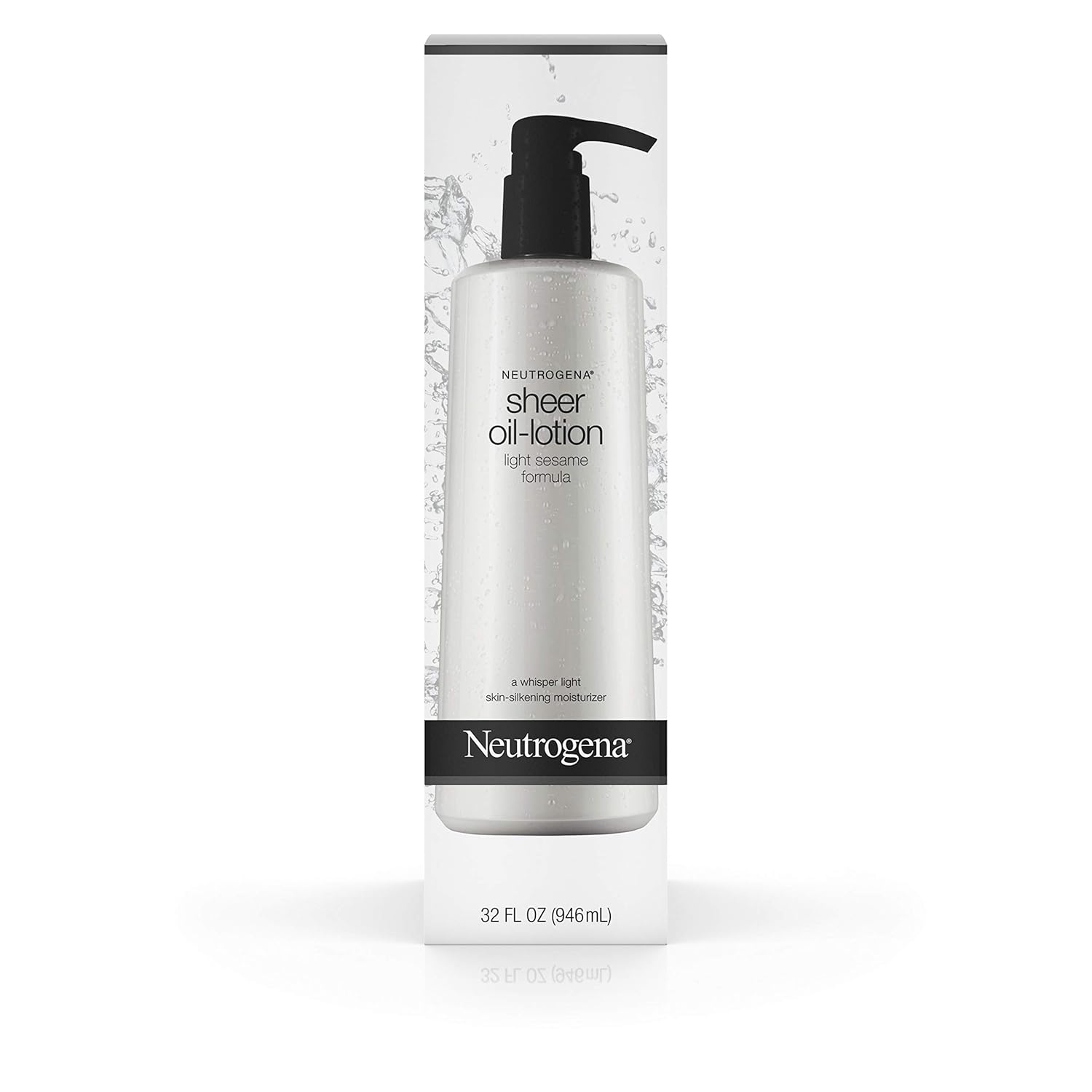 Neutrogena Moisturizing Sheer Body Oil-Lotion, Lightweight & Fast-Absorbing Sesame Oil Formula, 32 fl. oz : Beauty