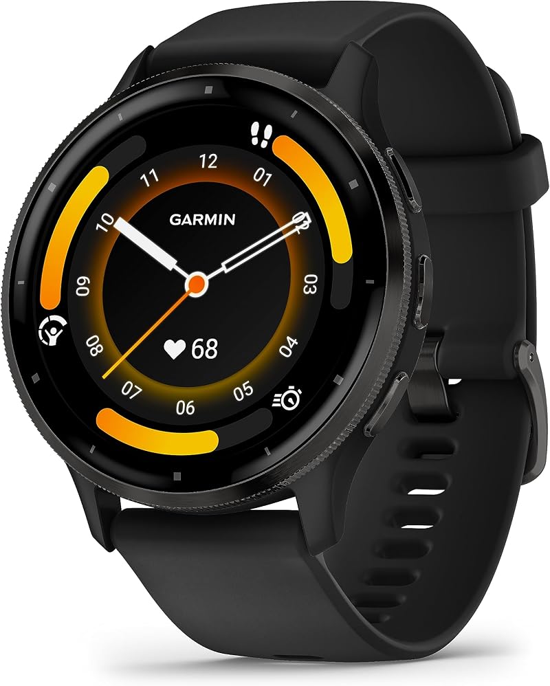 Garmin Venu 3 GPS Smartwatch 45mm AMOLED Touchscreen Voice Music Black