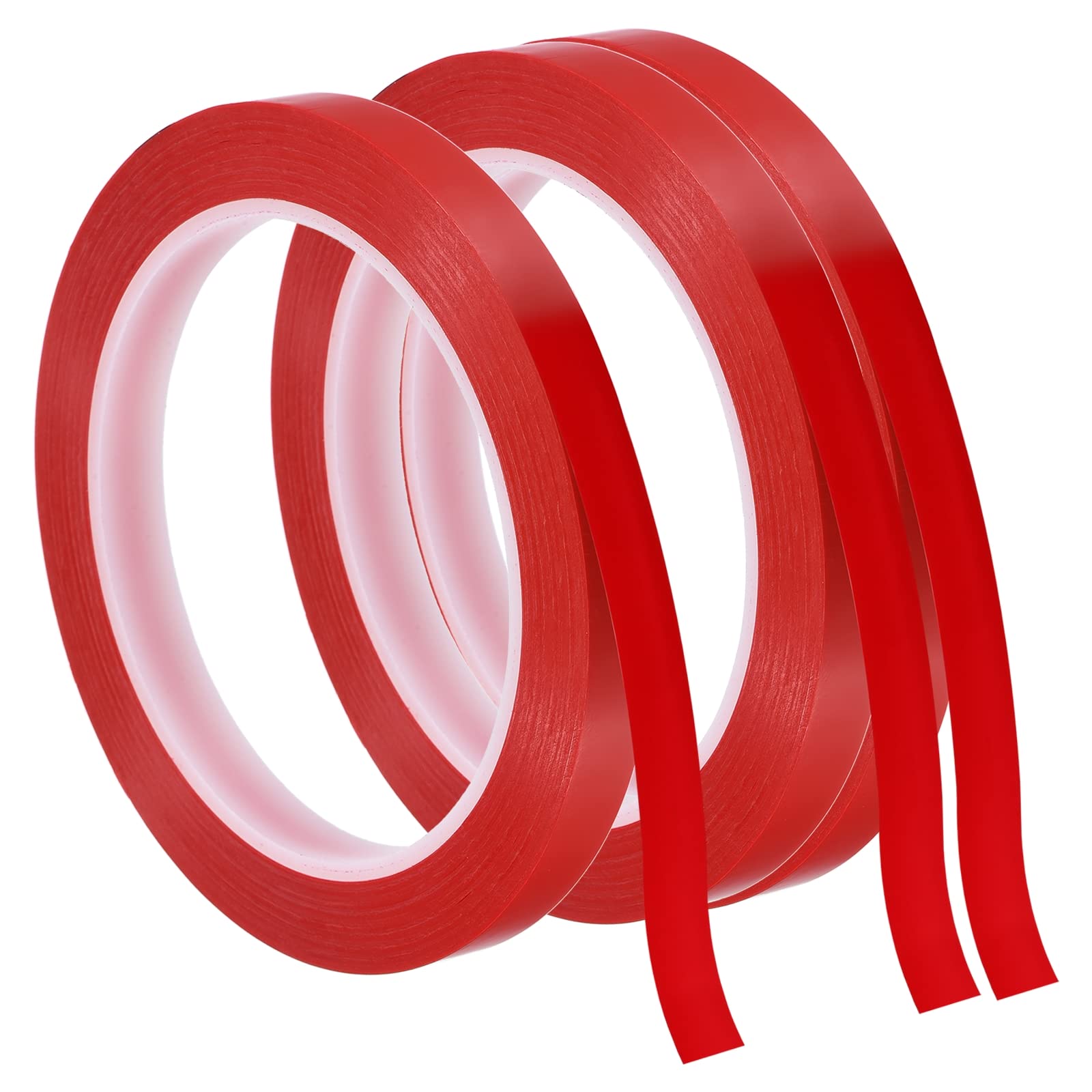 PATIKIL Whiteboard Tape 10mm X 66m, 3 Pack Thin Dry Erase Tape for Graphic Chart Marking DIY Art, Red