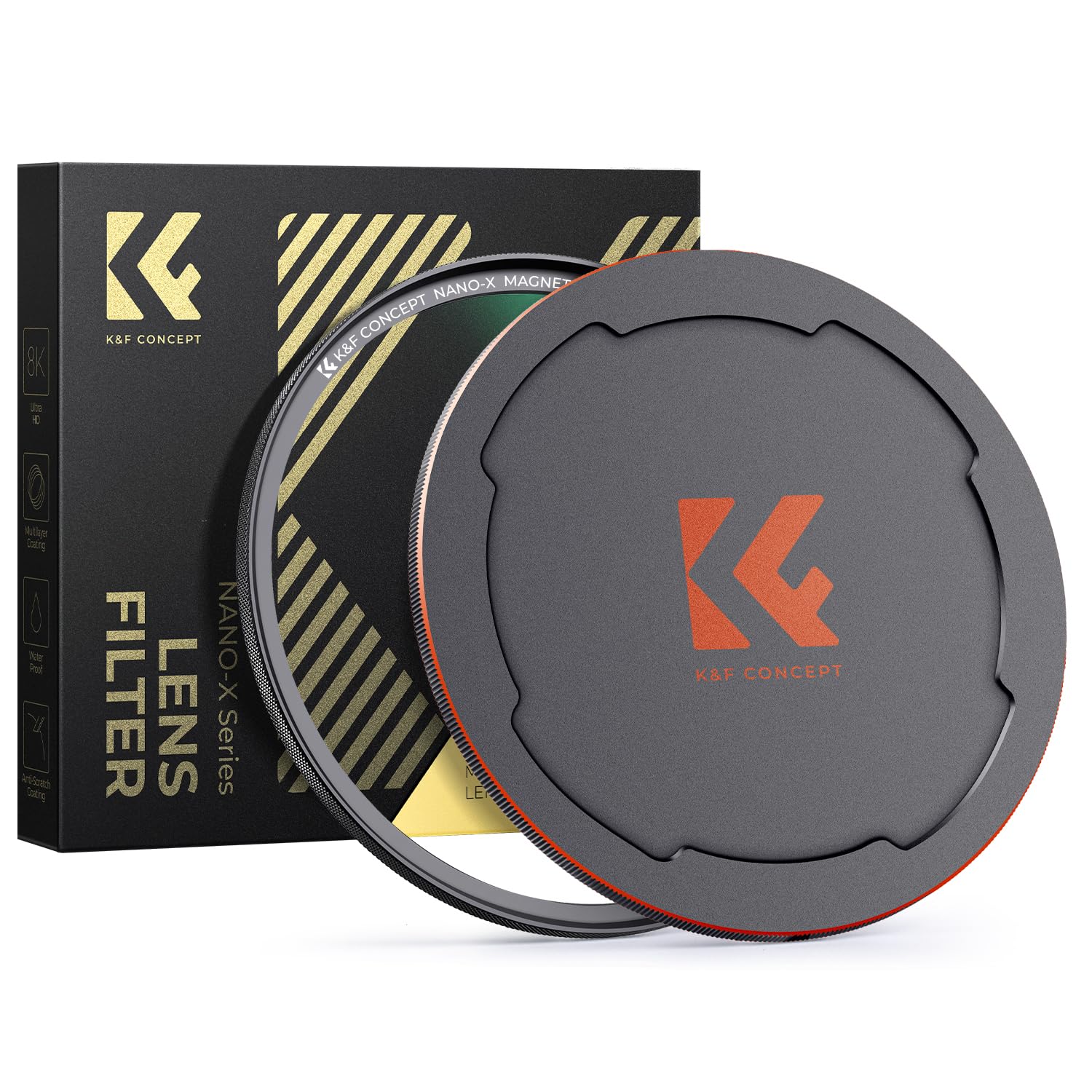 K&F CONCEPT 52mm Magnetic UV Filter Ultra Slim Optic Glass Multi Coated Ultraviolet Protection Lens Filter with Lens Cap (Nano-X Series)