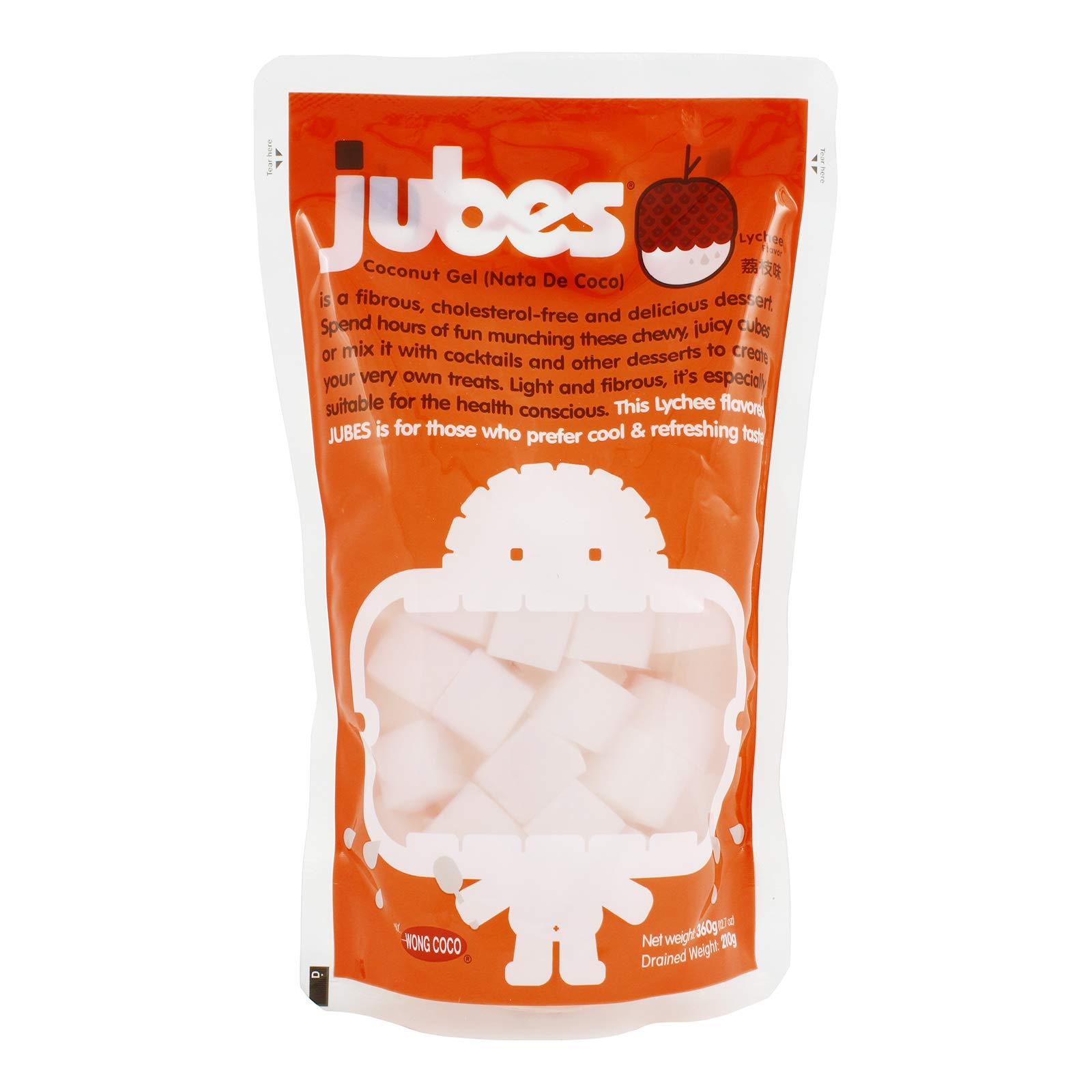 Amazon.com : Jubes Nata De Coco Pack of 6 (Grape) : Grocery & Gourmet Food