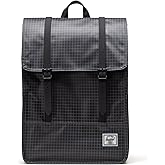 Herschel Supply Co. Survey Backpack | Weather Resistant - Grid - Black, Standard - 17.5L