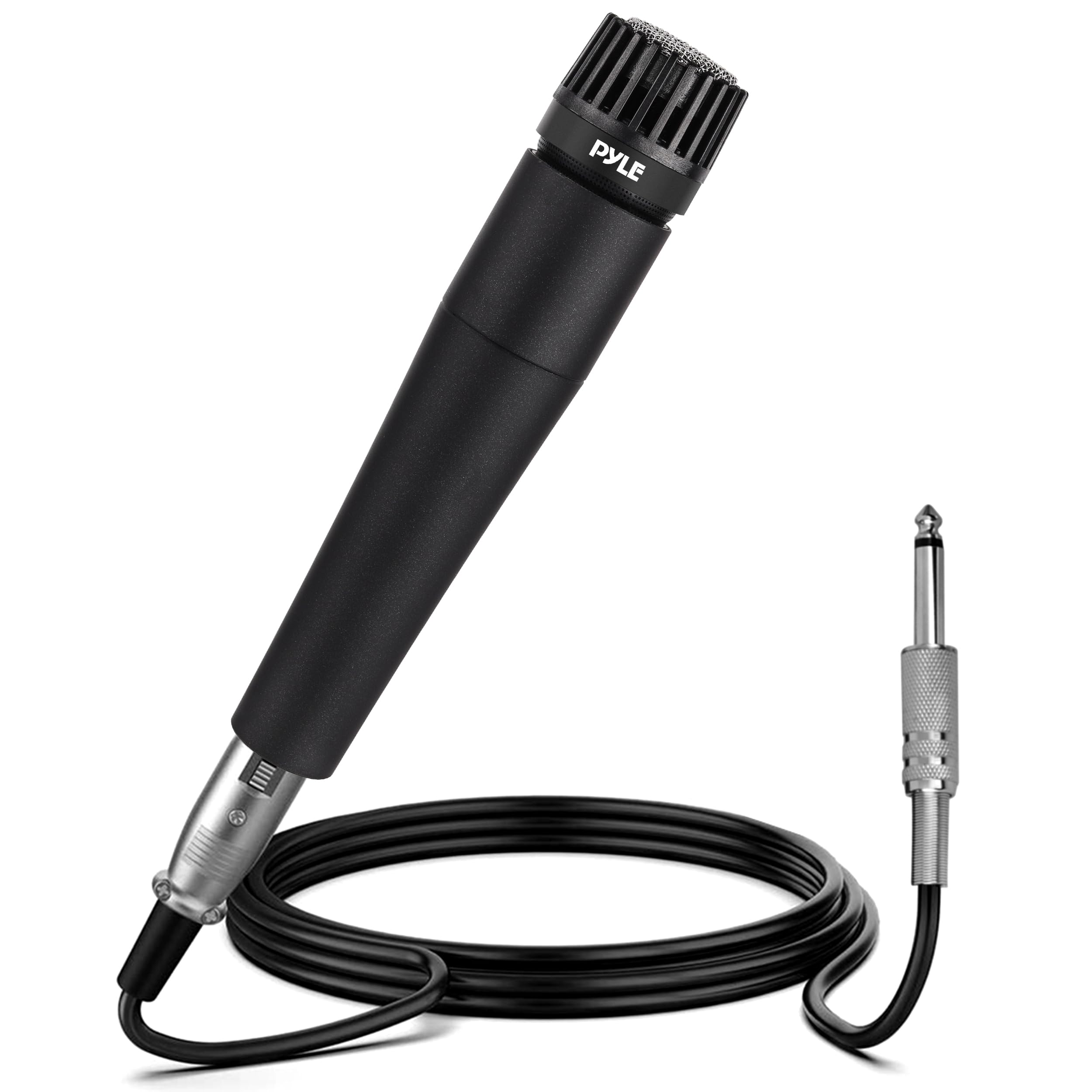 Photo 1 of PylePro Dynamic Handheld Microphone, Professional Moving Coil Mic with Built-in Pop Filter, Wide Frequency Response, High Signal Output, Rugged Design, Low Noise Circuitry, 15' ft. XLR Cable Included