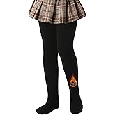 MERYLURE Girls Ultra Thick Fleece Lined Tights Warm Kids Thermal Tights Toddler Ballet Dance Leggings for Winter