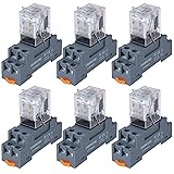 6PCS Electromagnetic Power Relay, 8-Pin 10 AMP 24V