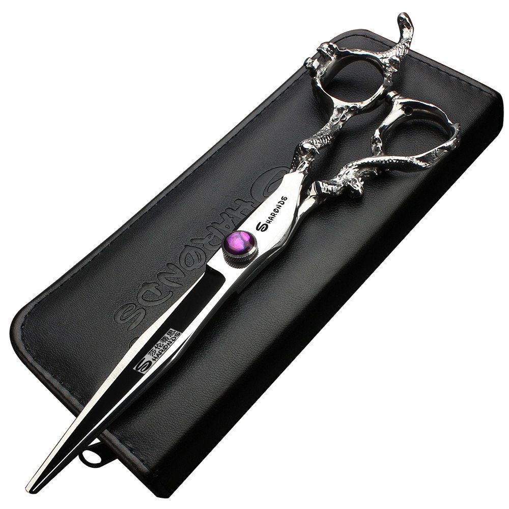 7" 7.5" 8"9" Professional Hairdressing Scissors Barber Salon Hair Cutting Dragon Shears (Large). (7 inch—A) — image 1