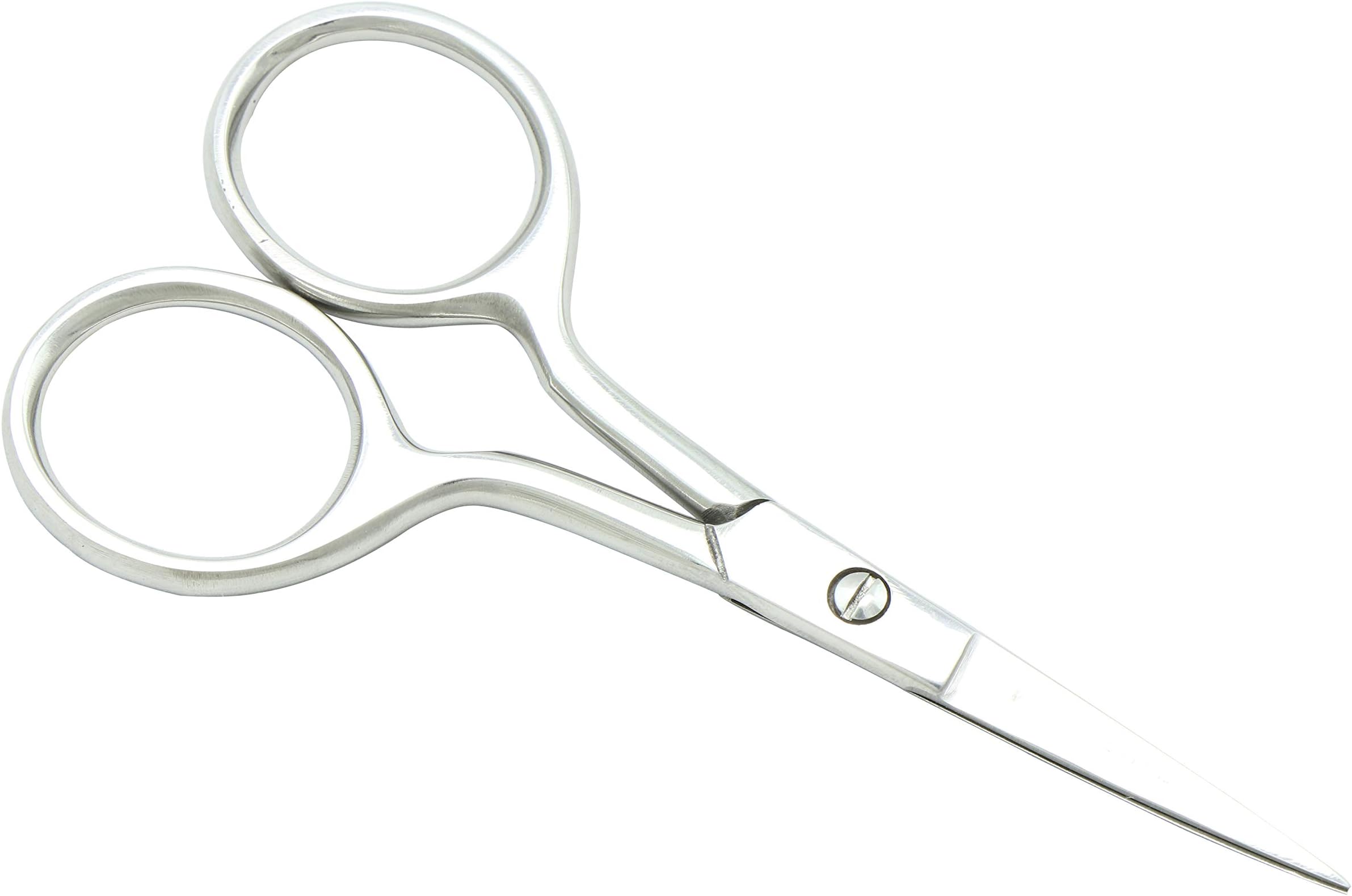 PBI - 3.5 inch Hair scissors mustache beard eyebrows trimming shears โ nail/cuticle scissors fine tip โ art & craft multi function scissors stainless steel