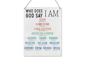 UYIKG Bible Verses Wall Decor, Inspirational Bible Scripture Christian Wall Decor Sign, Christian Wall Art for Classroom Bedroom Kids Room 8x10 Inch