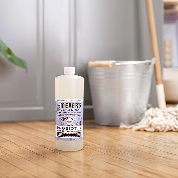 MRS. MEYER’S CLEAN DAY PROBIOTIC MULTI-SURFACE CONCENTRATE CLEANER, LAVENDER, CLEANS CREVICES AND TOUGH STAINS, 32 FL OZ