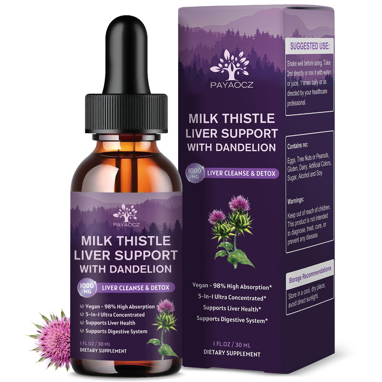 Milk Thistle Liver Support with Dandelion