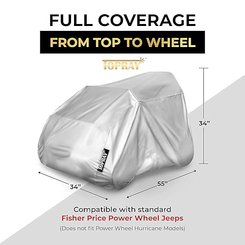 Topray Ride on Kids Toy Car Cover Compatible with Children's